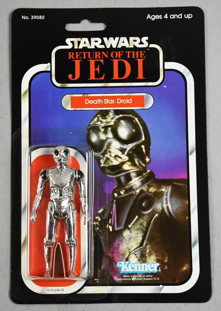 1983 star Wars Death Star Droid ROTJ 77 Back - MOC-NOS: 1983 Kenner Star Wars Death Star Droid ROTJ 77 Back - MOC-NOS. Single owner collection from the largest toy collector on the West Coast. Great piece.