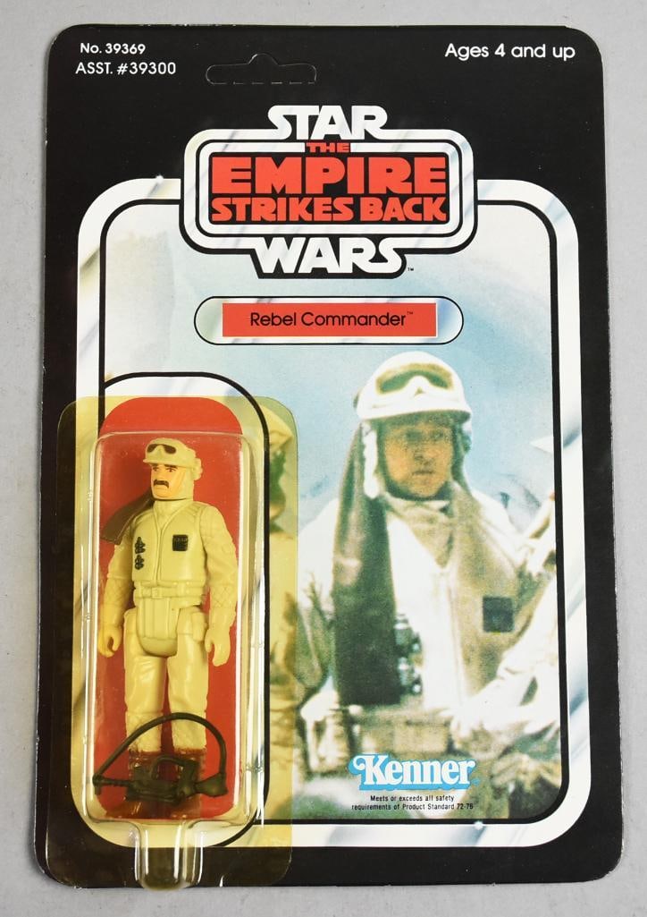 1980 Star Wars Rebel Commander 41 Back, ESB-Unpunched-MOC: Star Wars 1980 Kenner Rebel Commander 41 Back, ESB-Unpunched-MOC. Single owner collection from the largest toy collector on the West Coast.