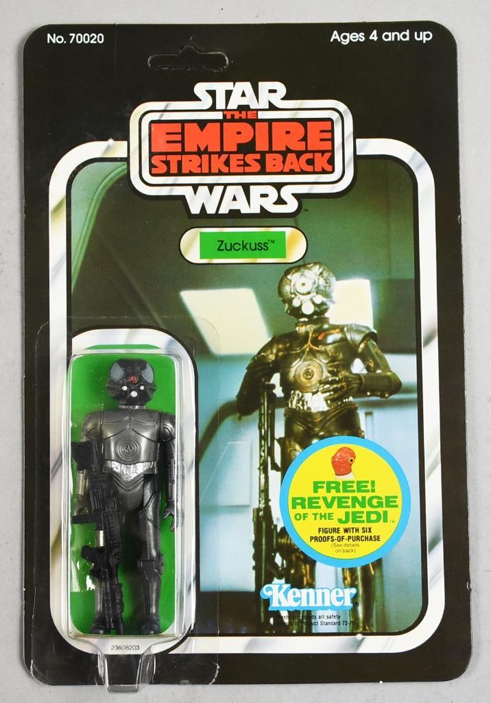 1982 Star Wars Zuckuss ESB Figure 48 Back-Unpunched-MOC-NOS: Star Wars 1982 Kenner Zuckuss Star Wars ESB Figure 48 Back-MOC-NOS. Unpunched card. Single owner collection from the largest toy collector on the West Coast.