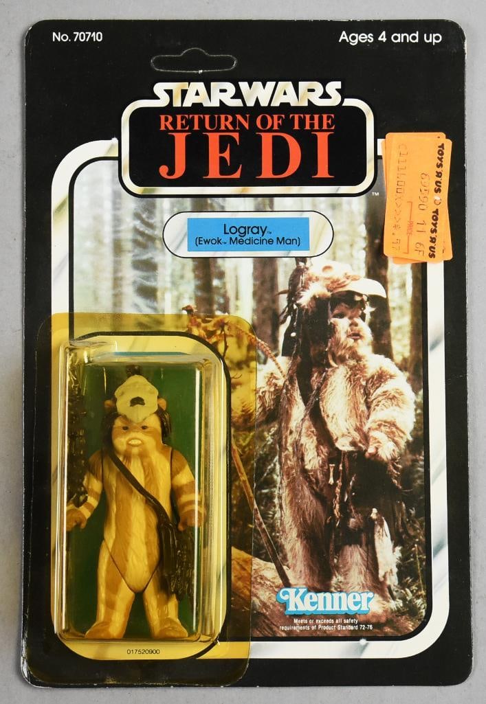 1983 Star Wars Logray ROTJ Action Figure-Unpunched-MOC-NOS: 1983 Kenner Star Wars Logray ROTJ Action Figure-Unpunched-MOC-NOS. From the home of a Star Wars super fan!