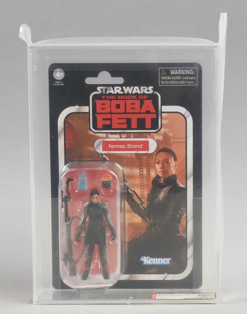2022 Star Wars Fennec Shand AFA Graded-U85+NM: 2022 Star Wars Hasbro Fennec Shand AFA Graded-U85+NM. From the home of a Star Wars super fan!