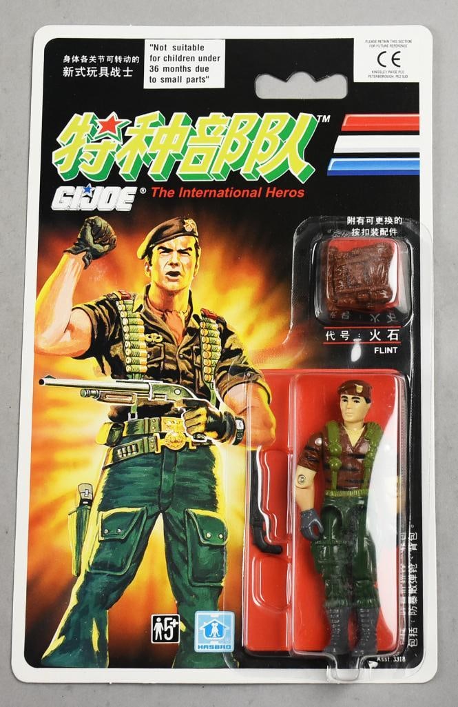 1992 Hasbro GI Joe Flint-Chinese Export-MOC-NOS: 1992 Hasbro GI Joe Flint-Chinese Export-MOC-NOS. Single owner collection from the largest toy collector on the West Coast.