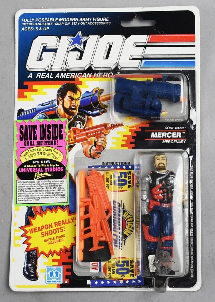 1990 Hasbro GI Joe Mercer Army Figure 22 Back-MOC-NOS: 1990 Hasbro GI Joe Mercer Army Figure 22 Back-MOC-NOS. Single owner collection from the largest toy collector on the West Coast.