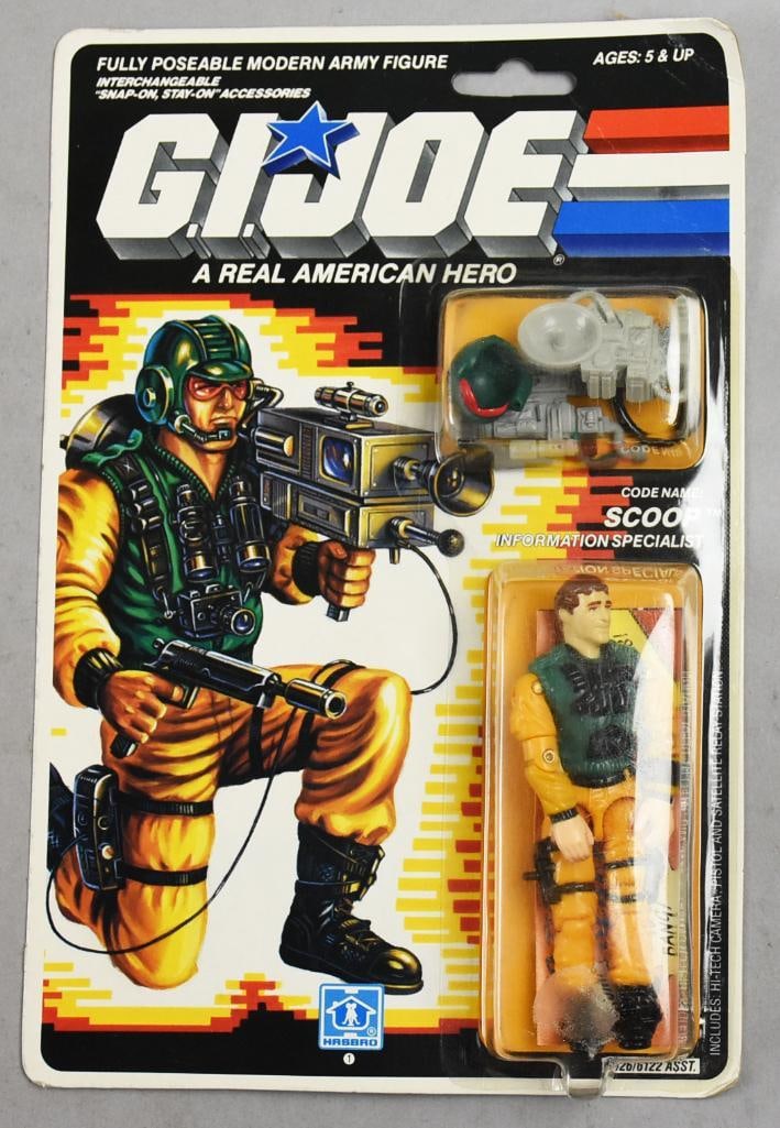1988 Hasbro GI Joe Scoop Action Figure 34 Back-MOC-NOS: 1988 Hasbro GI Joe Scoop Action Figure 34 Back-MOC-NOS. Single owner collection from the largest toy collector on the West Coast.