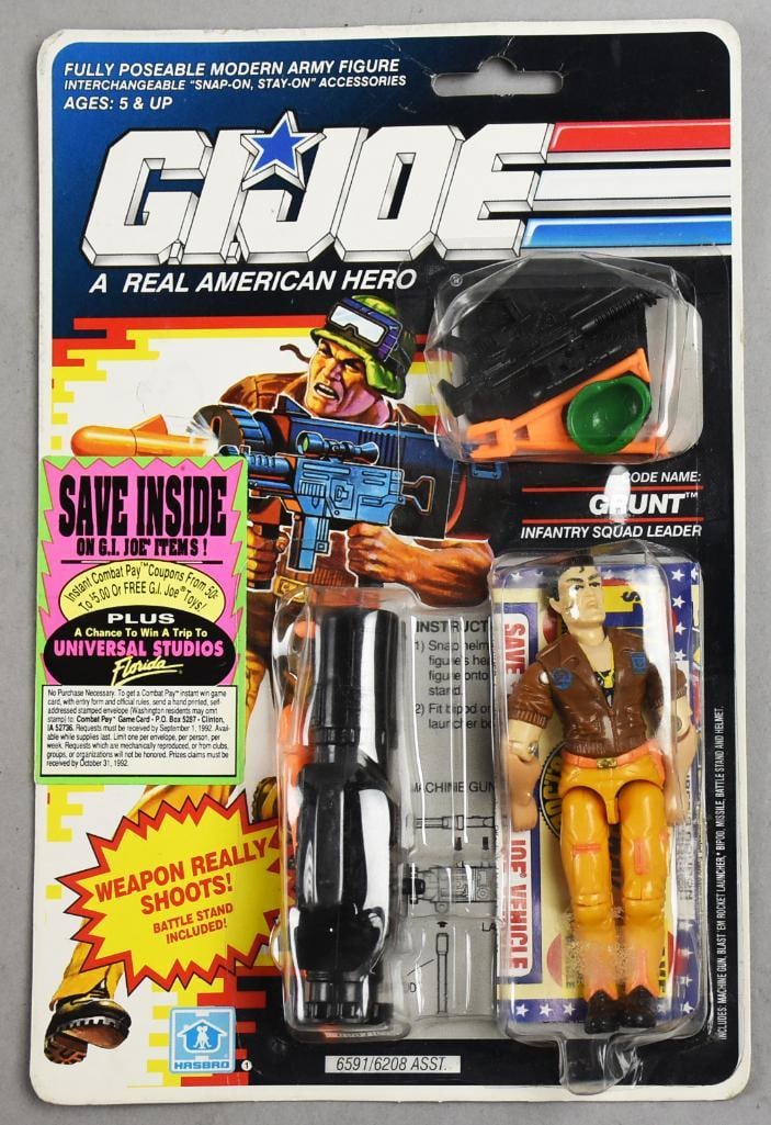 1990 Hasbro GI Joe Grunt Action Figure 22 Back-MOC-NOS: 1990 Hasbro GI Joe Grunt Action Figure 22 Back-MOC-NOS. Single owner collection from the largest toy collector on the West Coast.