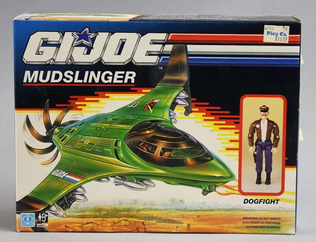1990 Hasbro GI Joe Mudslinger w/ Dogfight-Mint-NOS: 1990 Hasbro GI Joe Mudslinger w/ Dogfight-Mint-NOS. Single owner collection from the largest toy collector on the West Coast.