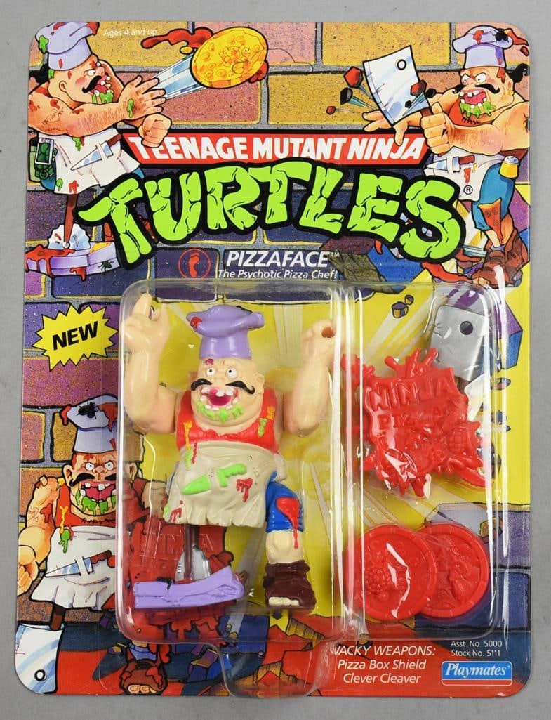 1990 Playmates TMNT Pizzaface-MOC-NOS: 1990 Playmates TMNT Teenage Age Mutant Ninja Turtle Pizzaface-MOC-NOS. Single owner collection from the largest toy collector on the West Coast. Great piece.