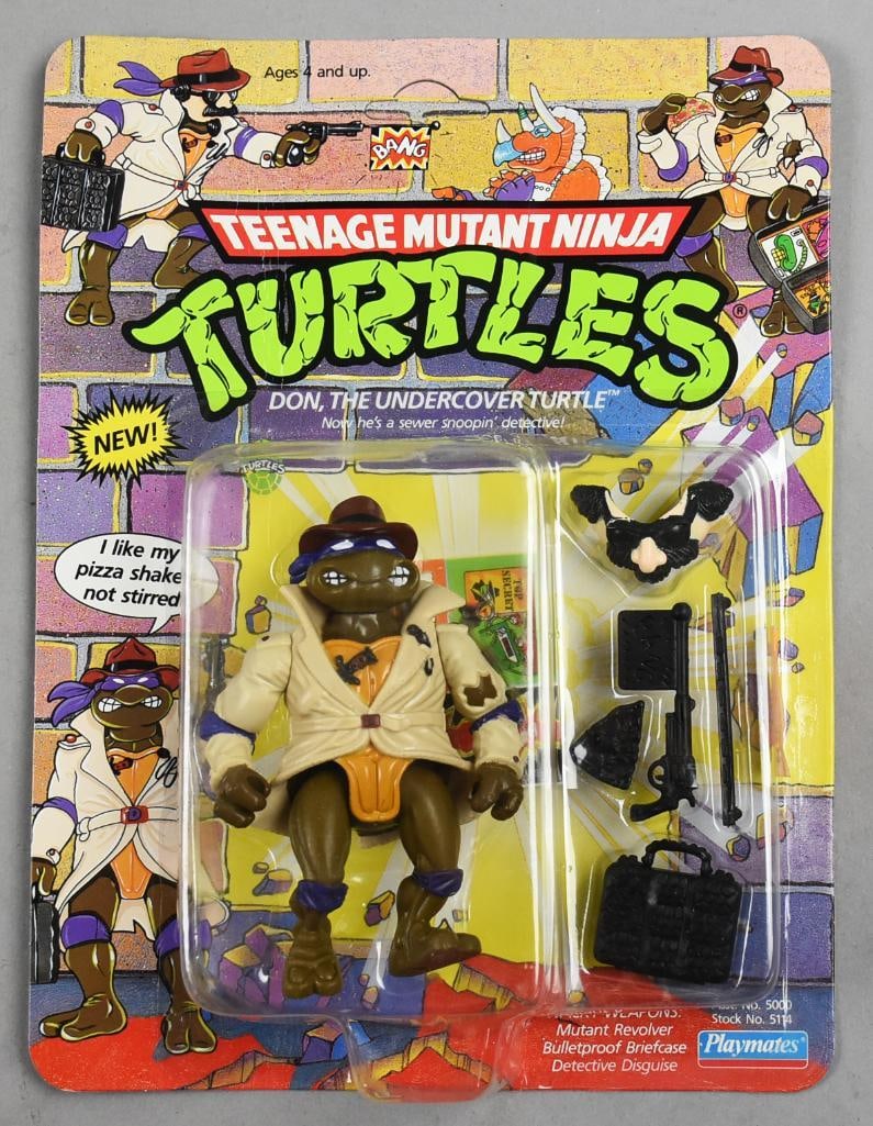 1990 Playmates TMNT Don, The Undercover Turtle-MOC-NOS: 1990 Playmates TMNT Teenage Age Mutant Ninja Turtle Don, The Undercover Turtle-MOC-NOS. Single owner collection from the largest toy collector on the West Coast.