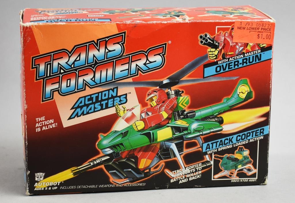 1989 Hasbro Transformers Over-Run/Attack Copter: 1989 Hasbro Transformers Over-Run/Attack Copter. Single owner collection from the largest toy collector on the West Coast. Great piece.