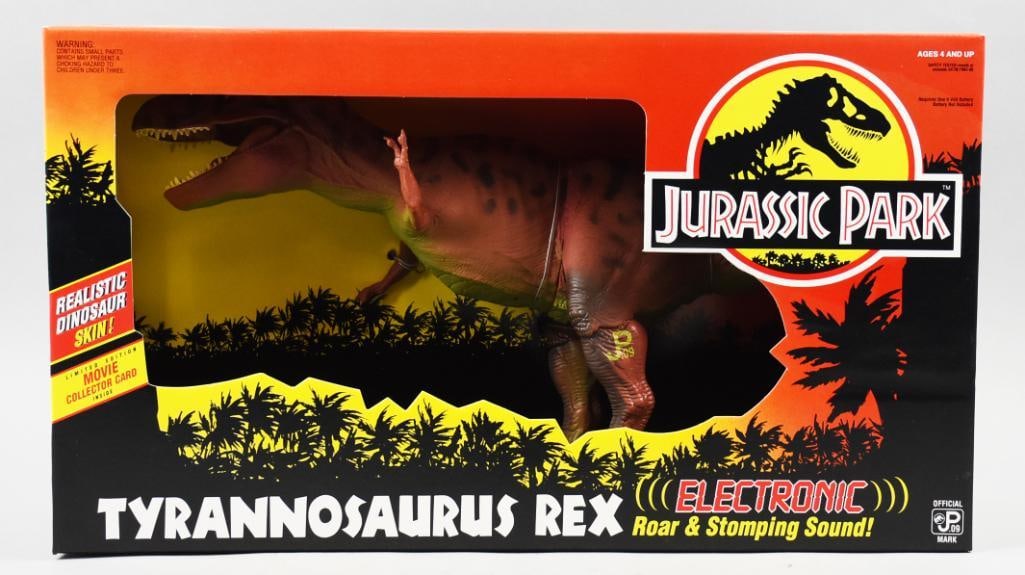 1993 Kenner Jurassic Park Electronic Tyrannosaurus Rex-MIB-NOS: 1993 Kenner Jurassic Park Electronic Tyrannosaurus Rex Kenner. -MIB-NOS. Single owner collection from the largest toy collector on the West Coast.
