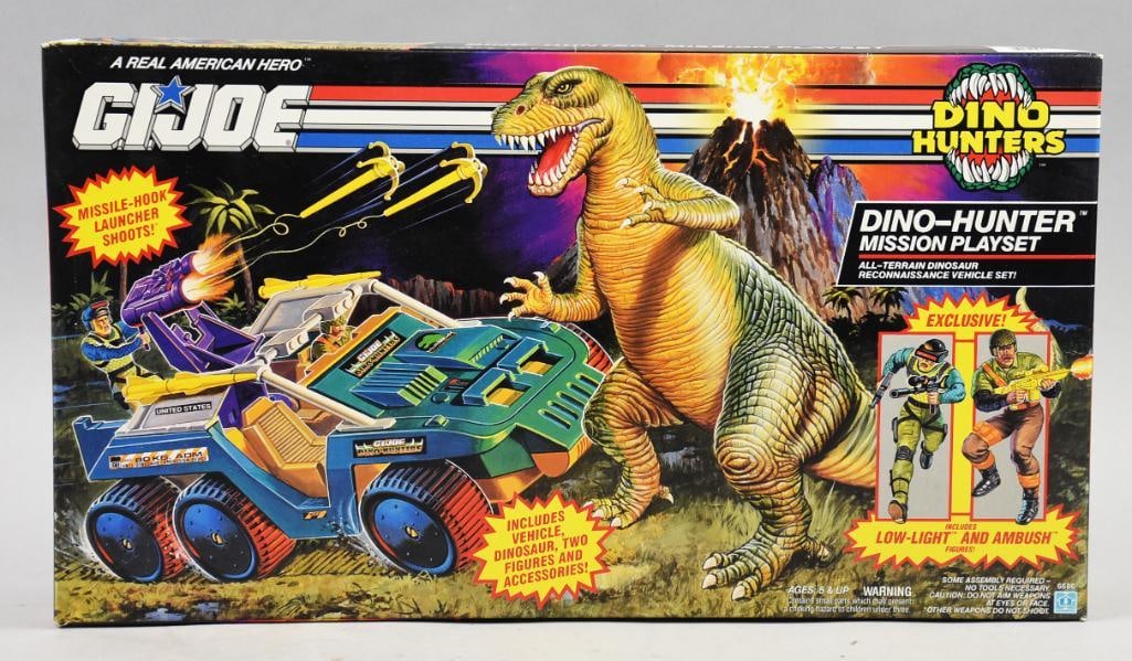 1993 Hasbro GI Joe Dino-Hunter Mission Playset-MIB-NOS: 1993 Hasbro GI Joe Dino-Hunter Mission Playset-MIB-NOS. Single owner collection from the largest toy collector on the West Coast.