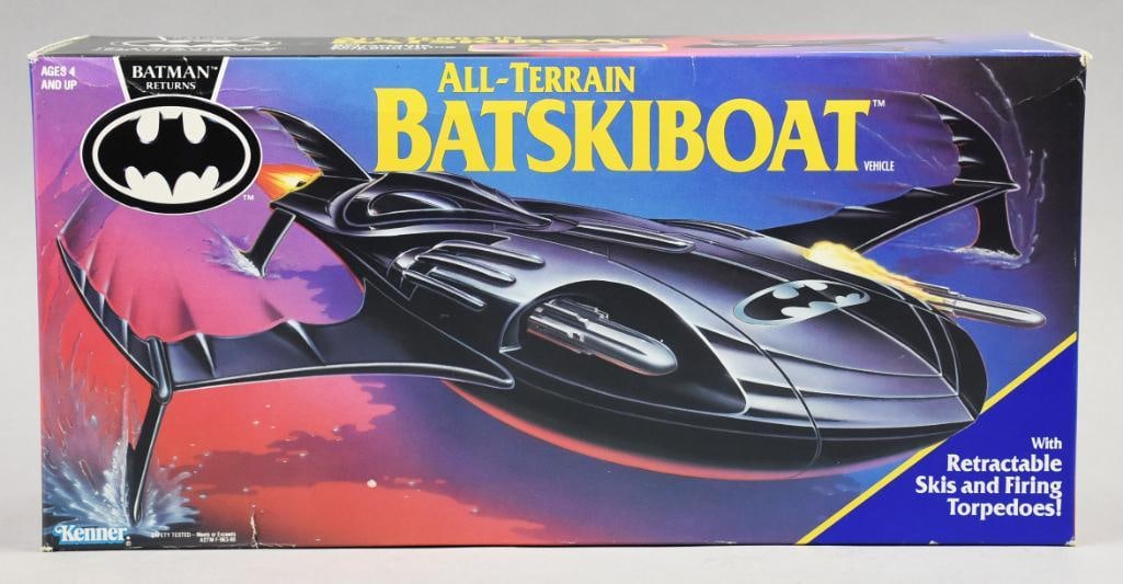 1992 Kenner Batman Returns Batskiboat - MIB - NOS: 1992 Kenner Batman Returns Batskiboat - MIB - NOS. Single owner collection from the largest toy collector on the West Coast.