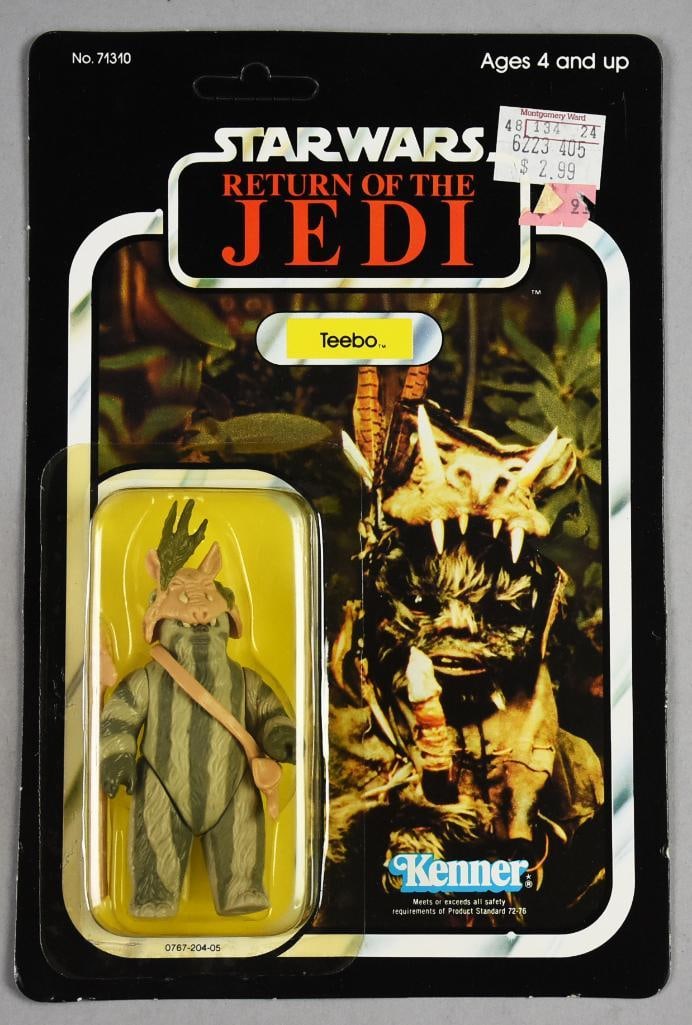 1983 Kenner Star Wars Teebo ROTJ 77 Back-Unpunched-NOS: 1983 Kenner Star Wars Teebo Return Of The Jedi 77 Back-Unpunched-NOS. Single owner collection from the largest toy collector on the West Coast.