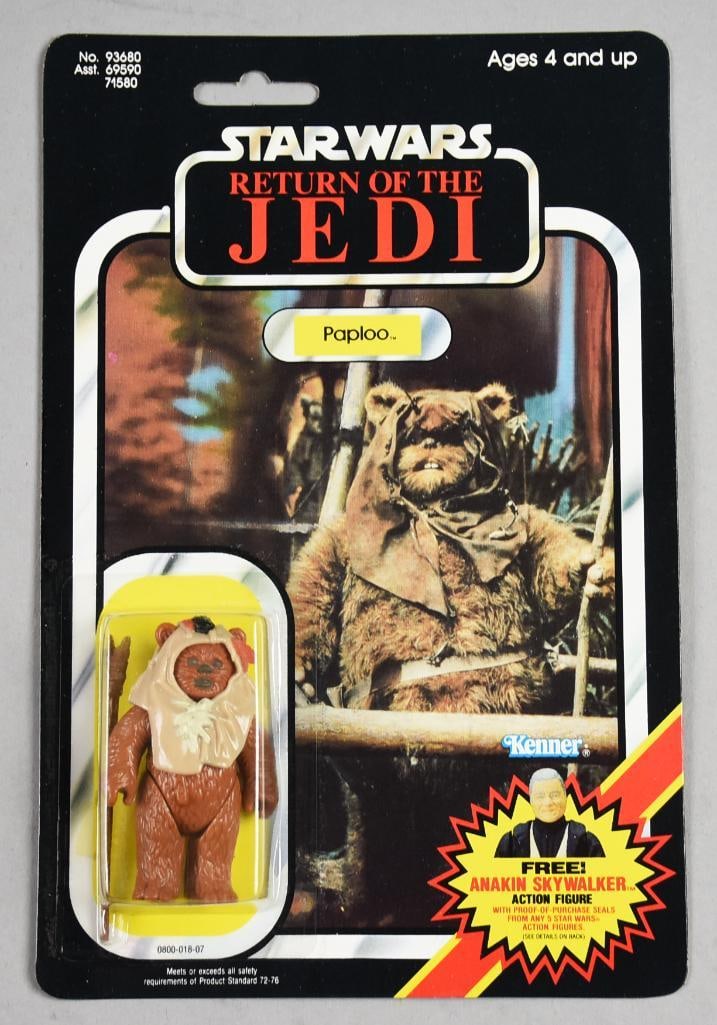 1984 Kenner Star Wars Paploo ROTJ 79 B-MOC-NOS: 1984 Kenner Star Wars Paploo Return Of The Jedi 79 B-MOC-NOS. Single owner collection from the largest toy collector on the West Coast.