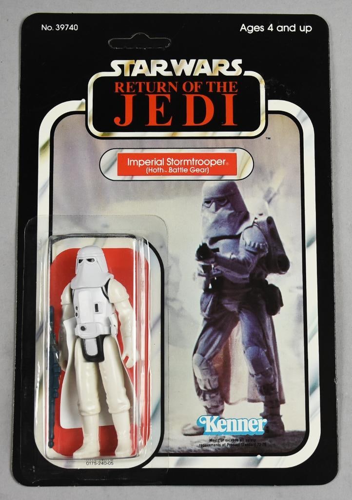 1983 Kenner Imperial Stormtrooper ROTJ 77 B-Unpunched-NOS: 1983 Kenner Star Wars Imperial Stormtrooper Return Of The Jedi 77 B-Unpunched-NOS. Single owner collection from the largest toy collector on the West Coast.