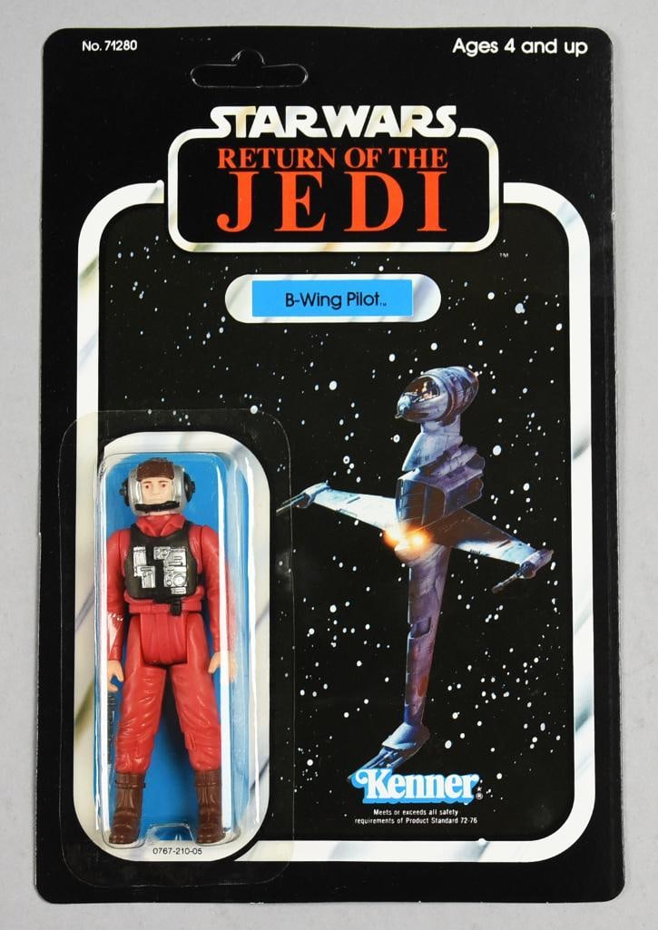 1983 Kenner Star Wars B-Wing Pilot ROTJ 77 B-Unpunched-NOS: 1983 Kenner Star Wars B-Wing Pilot Return Of The Jedi 77 B-Unpunched-NOS. Single owner collection from the largest toy collector on the West Coast.