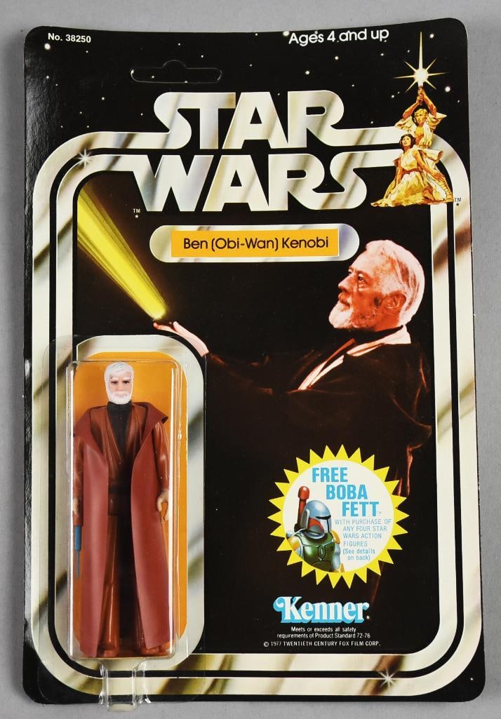 1978 Kenner Star Wars Obi Wan Kenobi 20 Back-Unpunched-NOS: 1978 Kenner Star Wars Obi Wan Kenobi 20 Back-Unpunched-NOS. Single owner collection from the largest toy collector on the West Coast.