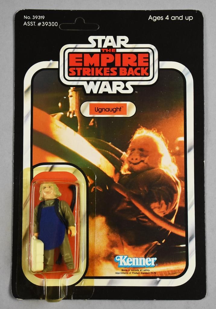 1980 Kenner Star Wars Ugnaught ESB-Unpunched-41 Back-NOS: 1980 Kenner Star Wars Ugnaught Empire Strikes Back-Unpunched-41 Back-NOS. Single owner collection from the largest toy collector on the West Coast.