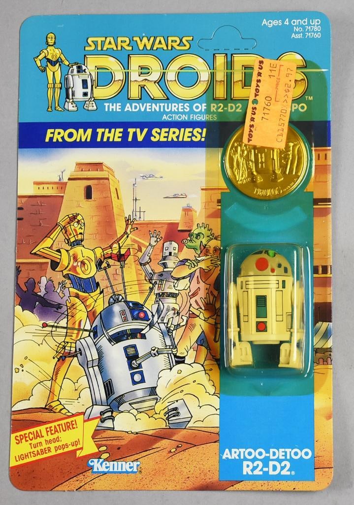 1985 Kenner R2-D2 w/ Token Droids-Unpunched-MOC-NOS: 1985 Kenner R2-D2 w/ Token Droids-Unpunched-MOC-NOS. Single owner collection from the largest toy collector on the West Coast. Rare piece.