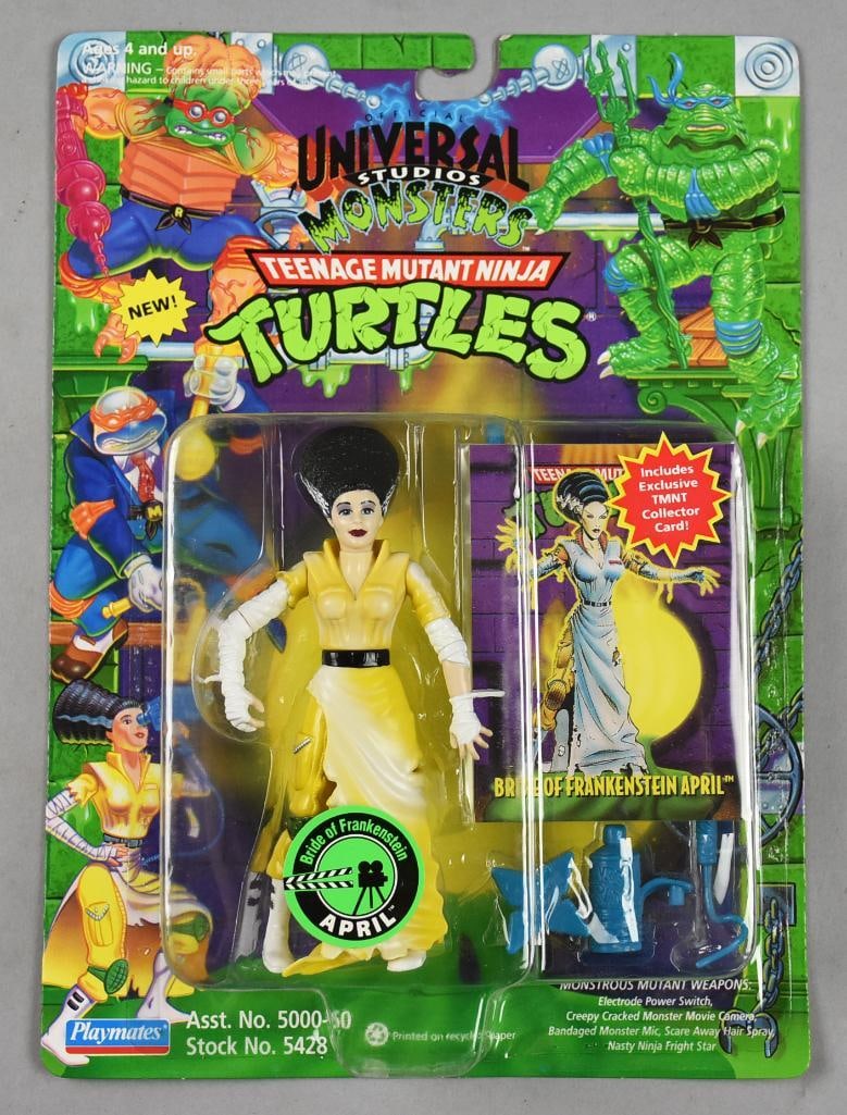 1994 Playmates TMNT Bride of Frankenstein April-MIB-NOS: 1994 Playmates Teenage Mutant Ninja Turtles Bride of Frankenstein April-MIB-NOS. Single owner collection from the largest toy collector on the West Coast.