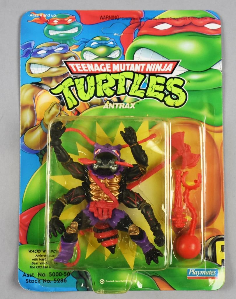 1992 Playmates TMNT Antrax Unpunched - MOC - NOS: 1992 Playmates Teenage Mutant Ninja Turtles Antrax Unpunched - MOC - NOS. Single owner collection from the largest toy collector on the West Coast.
