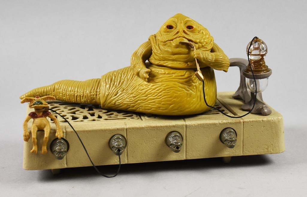 1983 Kenner Star Wars Jabba the Hut/Salacious Crumb Play Set: 1983 Kenner Star Wars Jabba the Hut/Salacious Crumb Play Set. From the home of an avid toy enthusiast. Return of the Jedi.
