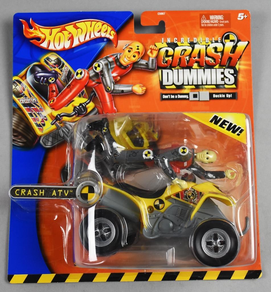 2003 Mattel Hot Wheels Crash Dummies-Crash ATV-MIB-NOS: 2003 Mattel Hot Wheels Crash Dummies-Crash ATV-MIB-NOS. Single owner collection from the largest toy collector on the West Coast.