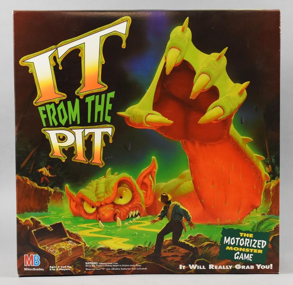 1992 Milton Bradley It From The Pit Monster Game-MIB-NOS: 1992 Milton Bradley It From The Pit Monster Game-MIB-NOS. Single owner collection from the largest toy collector on the West Coast.