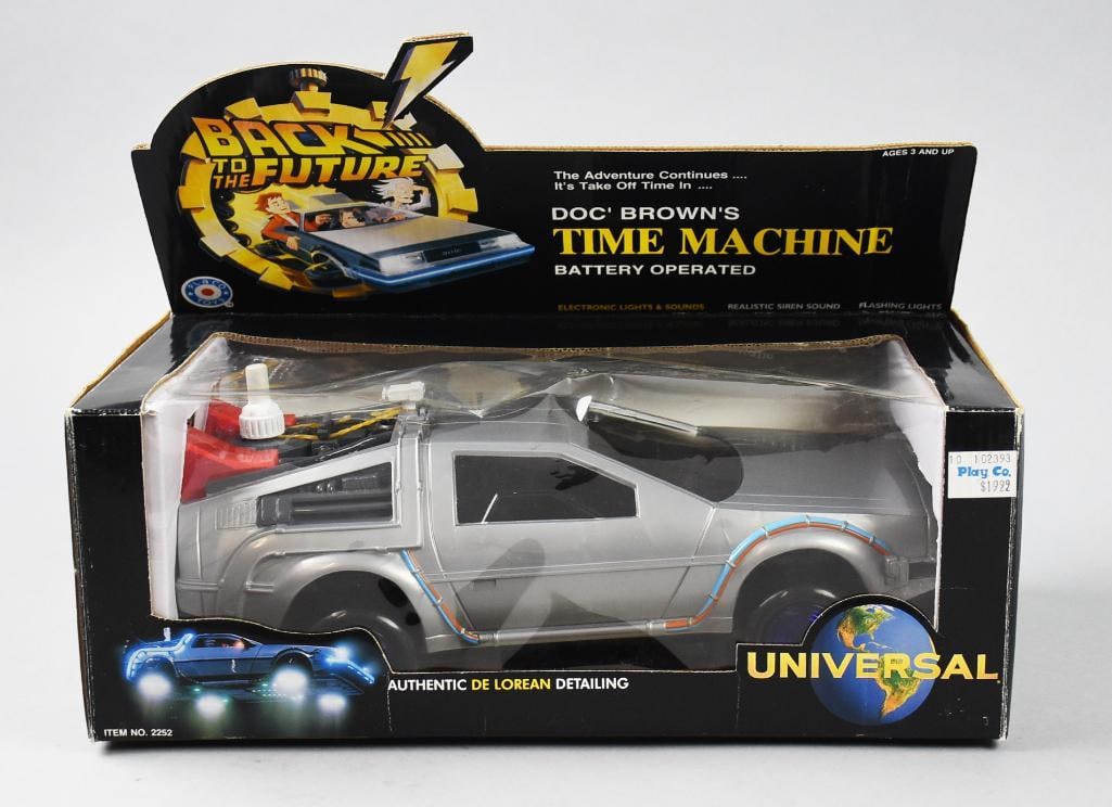 1992 Placo Toys Back to the Future Doc's Time Machine-NOS: 1992 Placo Toys Back to the Future Doc Brown's Time Machine-NOS. owner collection from the largest toy collector on the West Coast.