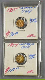 1854-55 California Gold Half Dollar-Uncirculated