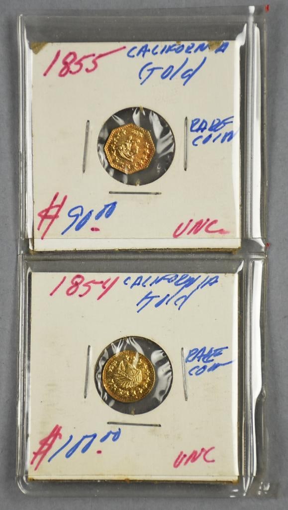 1854-55 California Gold Half Dollar-Uncirculated (1 of 6)