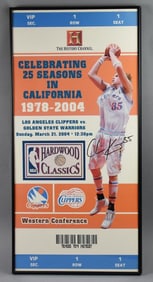 LA Clipper Chris Kaman Signed 25 Years in LA Ticket Poster