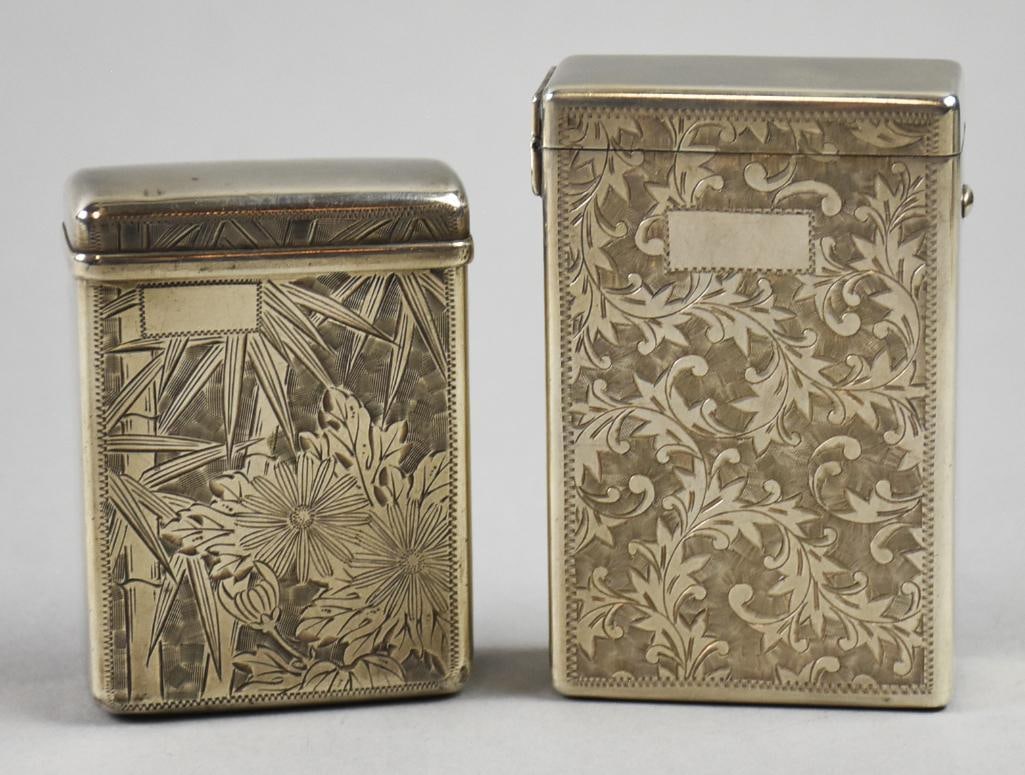 Antique Japanese Export 950 Silver Cigarette Cases (1 of 7)