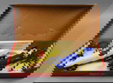 1958 Pagco Jet Drag Strip Racing Cars-Original Box-Mint
