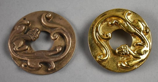 1986 Dietgart Sterling Lizard Belt Buckles