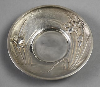 Meiji Period Arthur & Bond, Japan Sterling Hammered Bowl