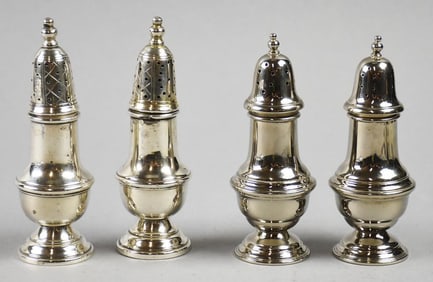 Vintage Reidlich and Wallace Sterling Salt Shakers