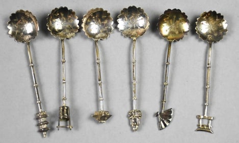 Vintage Japanese Sterling Demitasse Spoons