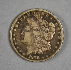 1878 Morgan Silver Dollar, Philadelphia Circulated Fine