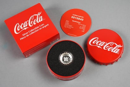 2018 999 Silver Coca Cola $1 Coin - COA Ltd Ed