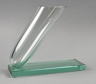 2015 Stephan Schlanser Blown Glass Abstract Vase, Signed