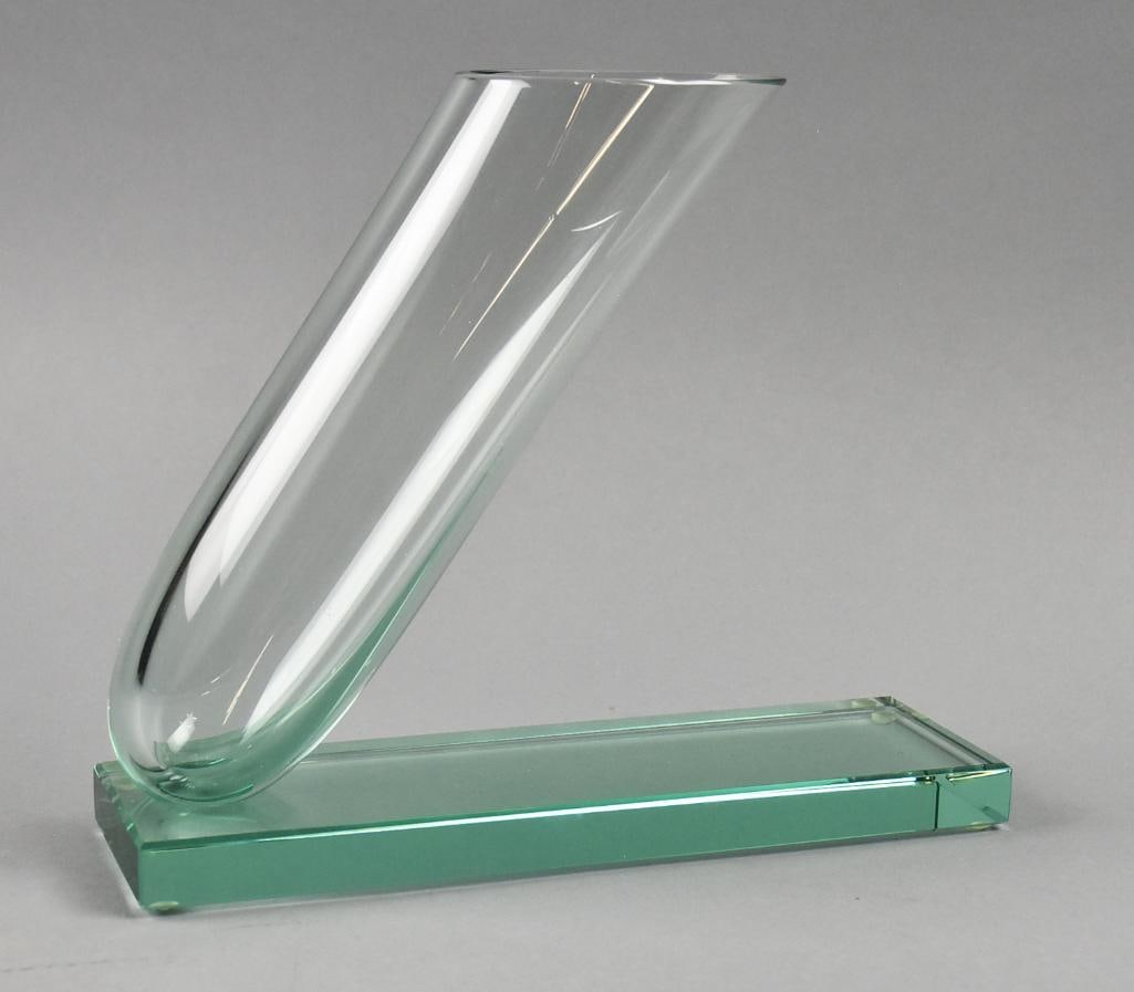 2015 Stephan Schlanser Blown Glass Abstract Vase, Signed (1 of 7)