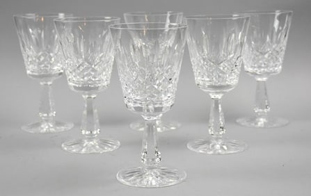 (6) Vintage Waterford Kenmare Water Glasses