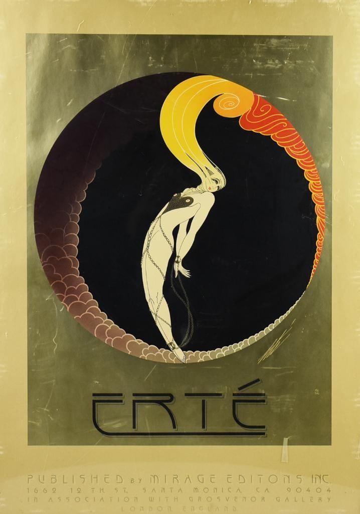 c1970 Erte (1892-1990) L'Amour Poster, Mirage Editions (1 of 6)