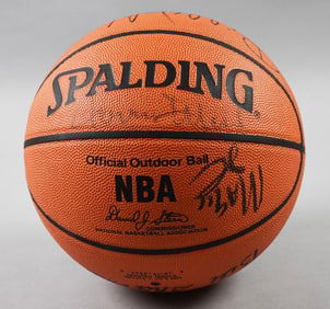 NBA Player Signed Ball, Jabbar, Baylor, Sharman and More