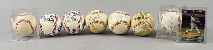 Misc Signed MLB Signed Baseballs-Eric Karros Rookie Card