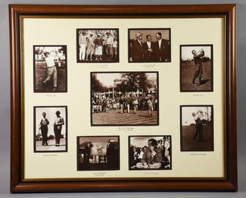 Vintage Pro Golfer Bobby Jones Photo Collection-Framed