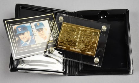 4 oz Silver 1993 Nolan Ryan Gold Mint Card, 4.25 Troy Oz 999 Silver