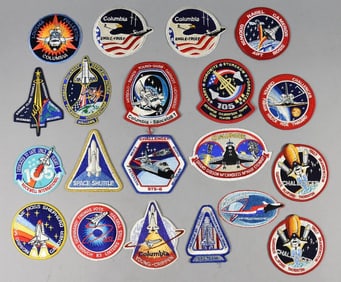 (20) Assorted NASA Space Shuttle Emboidered Patches