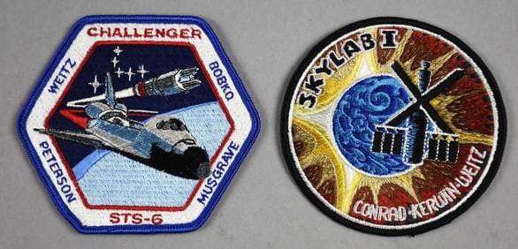 Paul Weitz NASA Skylab 1 Pilot Personal Patches, Signed